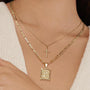Set de 2 Collares con Inicial y Cruz