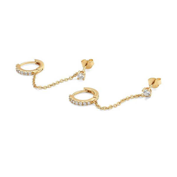 Pendientes Cadena de Oro