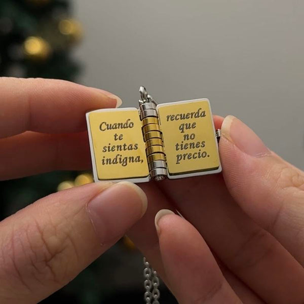Collar con libro «Mi pequeña estrella» para mi hija