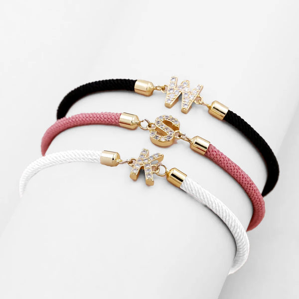 Pulsera Ajustable con Inicial