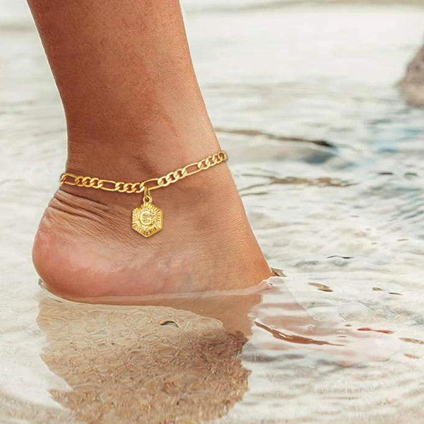 Tobillera Verano con Inicial Personalizada