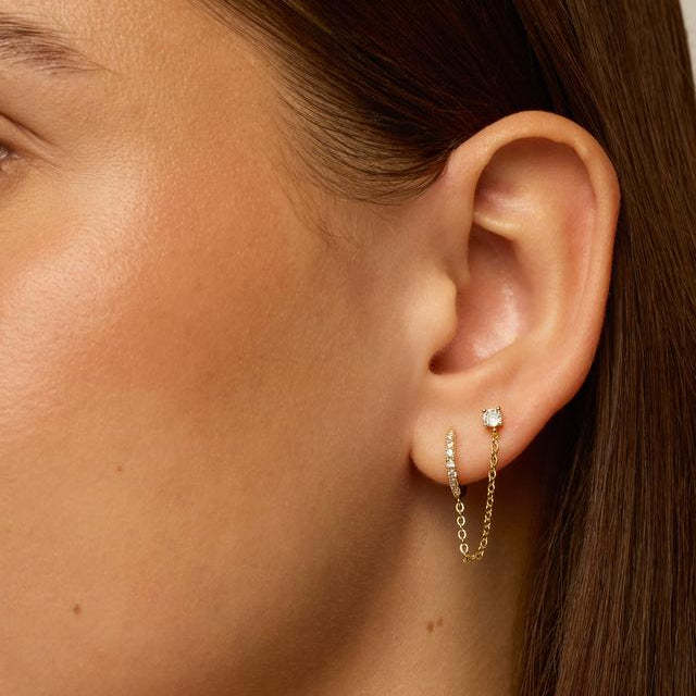 Pendientes Cadena de Oro