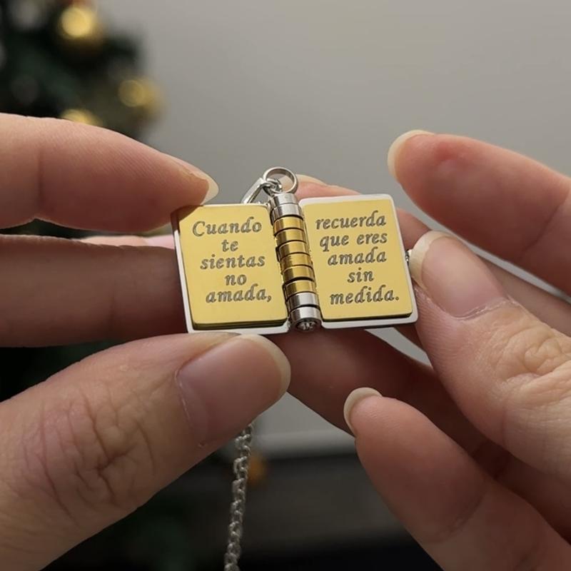Collar con libro «Mi pequeña estrella» para mi hija