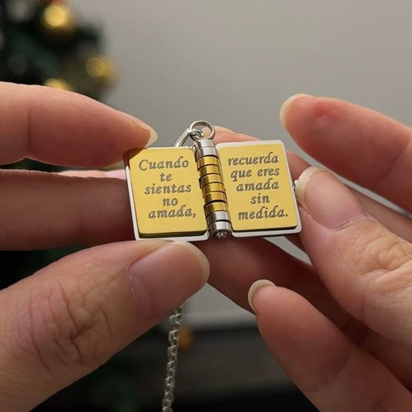 Collar con libro «Mi pequeña estrella» para mi hija