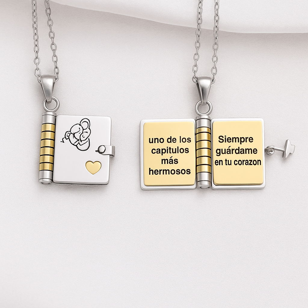 Collar libro Mi Pequeña Estrella para Mi Nieta