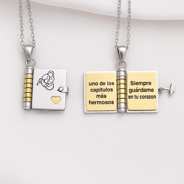 Collar libro Mi Pequeña Estrella para Mi Nieta