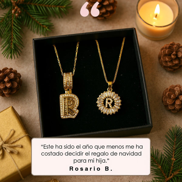 Collares con Inicial – Pack de 2 unidades