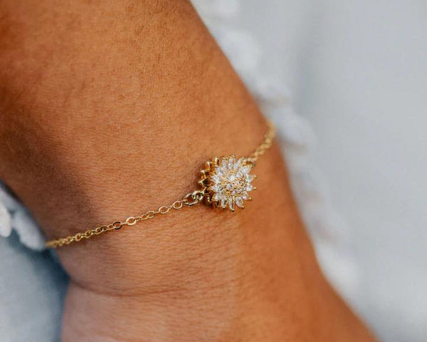 Pulsera Giratoria de Girasol