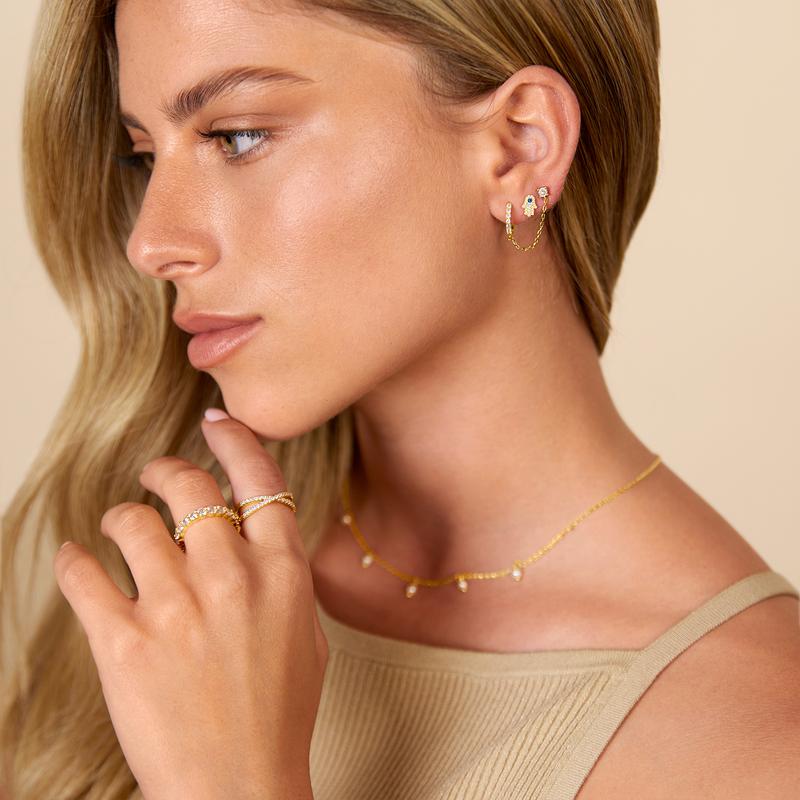 Pendientes Cadena de Oro