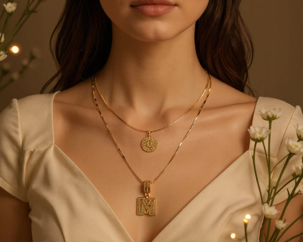 Collares con Inicial – Pack de 2 unidades