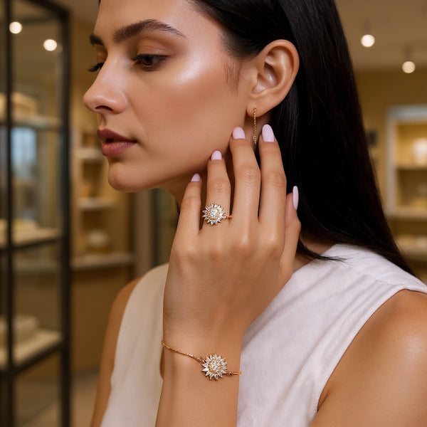 Pulsera Giratoria de Girasol