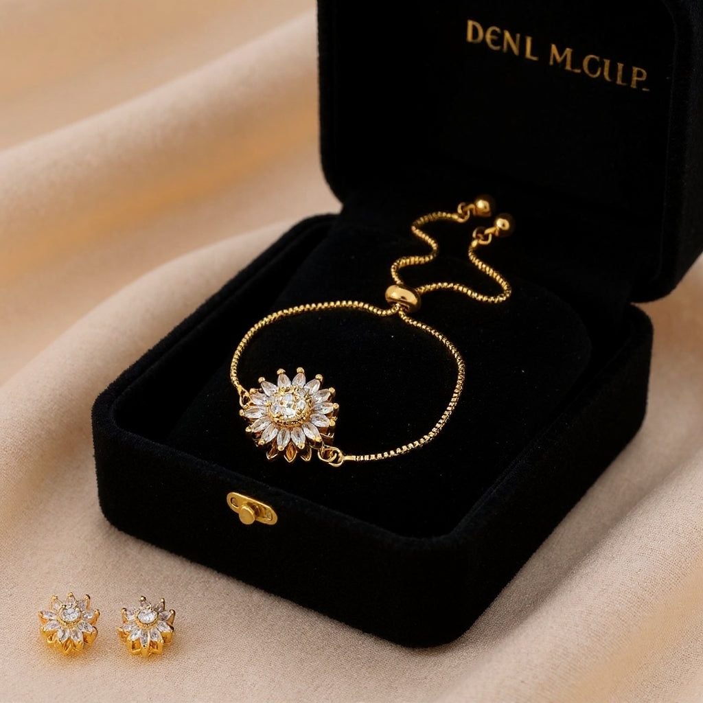 Pulsera Giratoria de Girasol