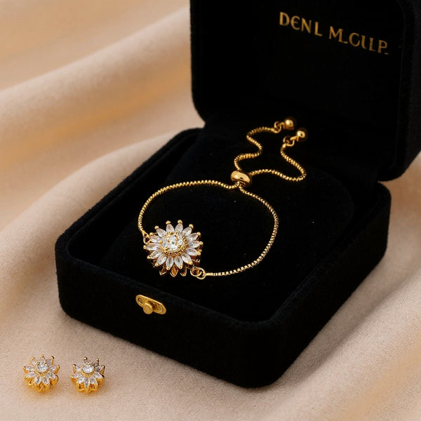 Pulsera Giratoria de Girasol