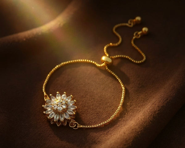 Pulsera Giratoria de Girasol