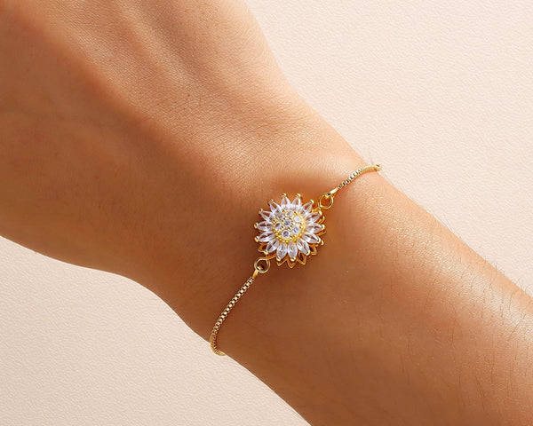 Pulsera Giratoria de Girasol