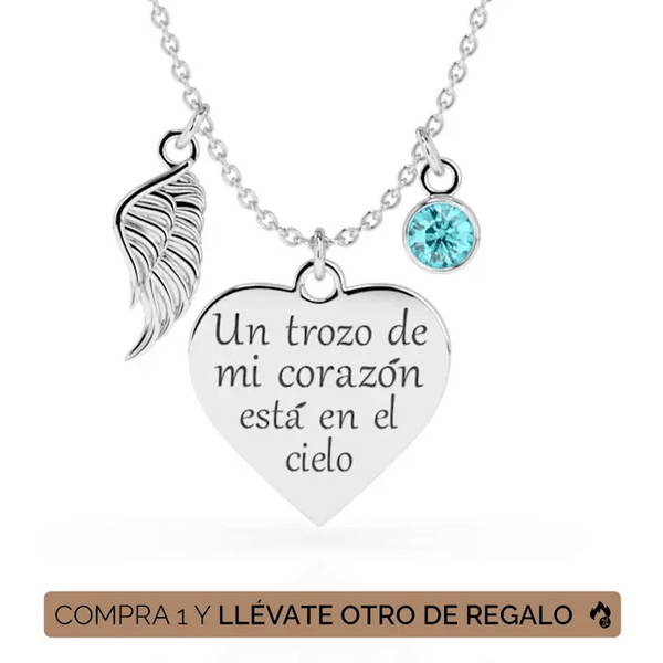 Collar Memorial Mi Corazón Está en el Cielo