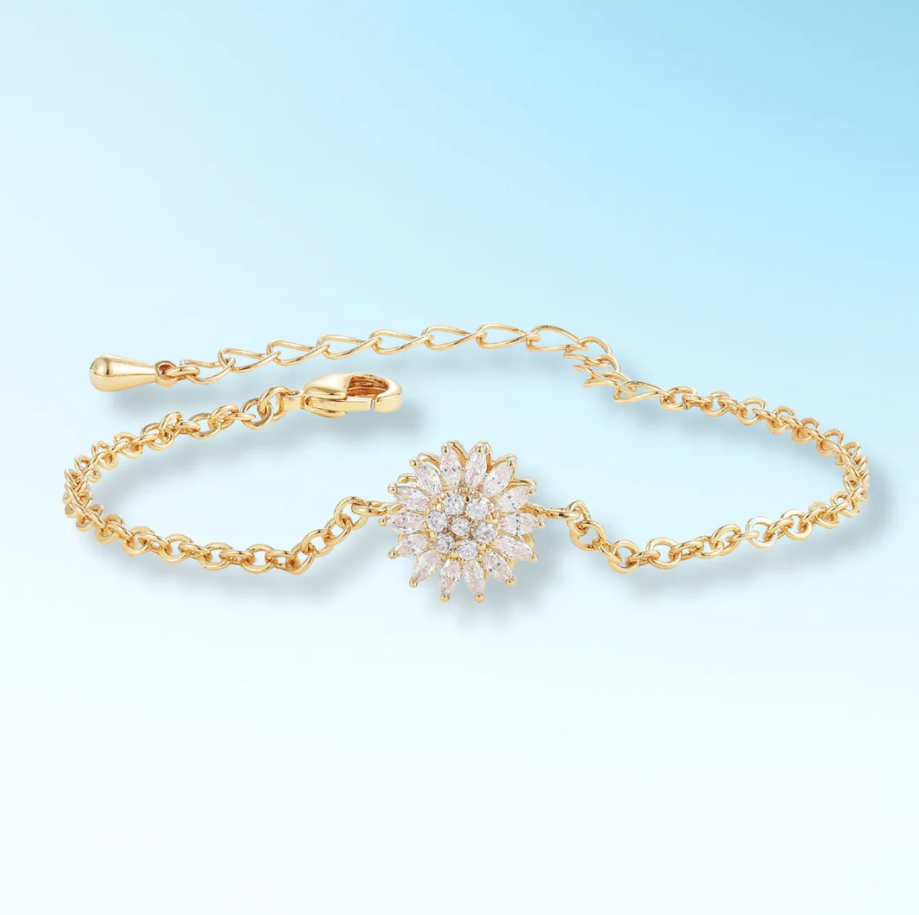 Pulsera Giratoria de Girasol