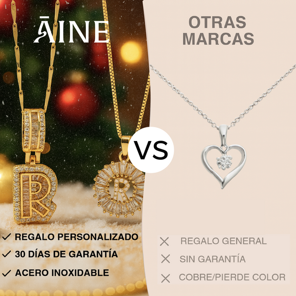 Collares con Inicial – Pack de 2 unidades