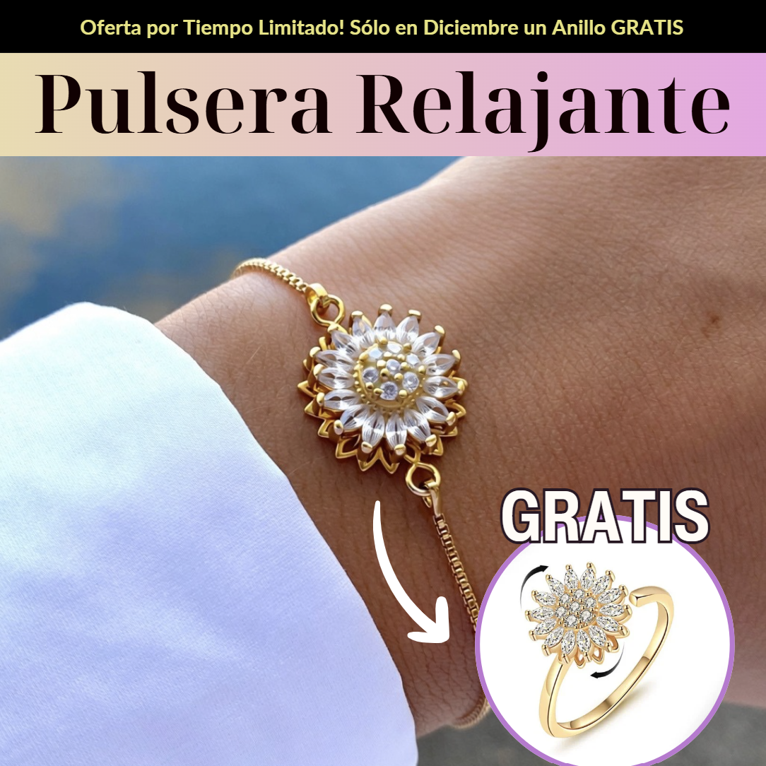 Pulsera Giratoria de Girasol