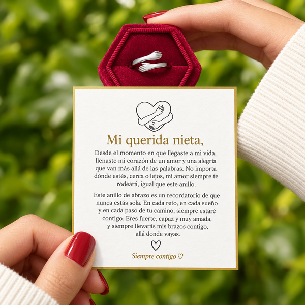 Anillo Abrazo- A Mi Nieta