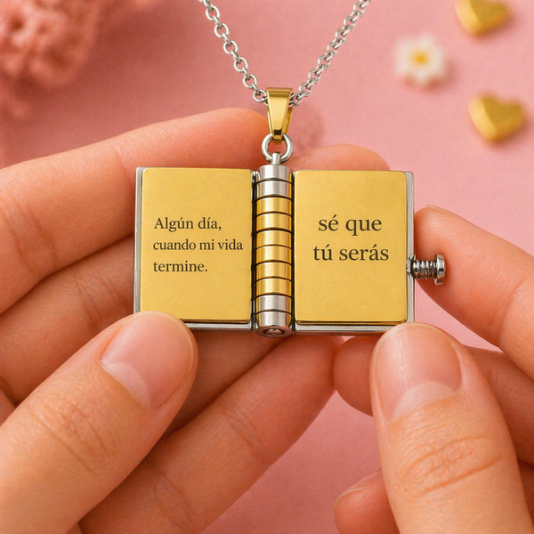Collar libro Mi Pequeña Estrella para Mi Nieta