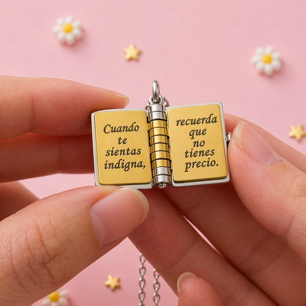 Collar con libro «Mi pequeña estrella» para mi hija