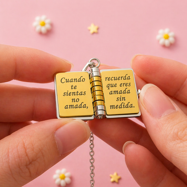 Collar con libro «Mi pequeña estrella» para mi hija