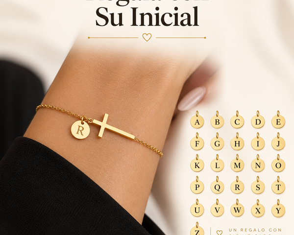 Pulsera con Inicial "Cruz"