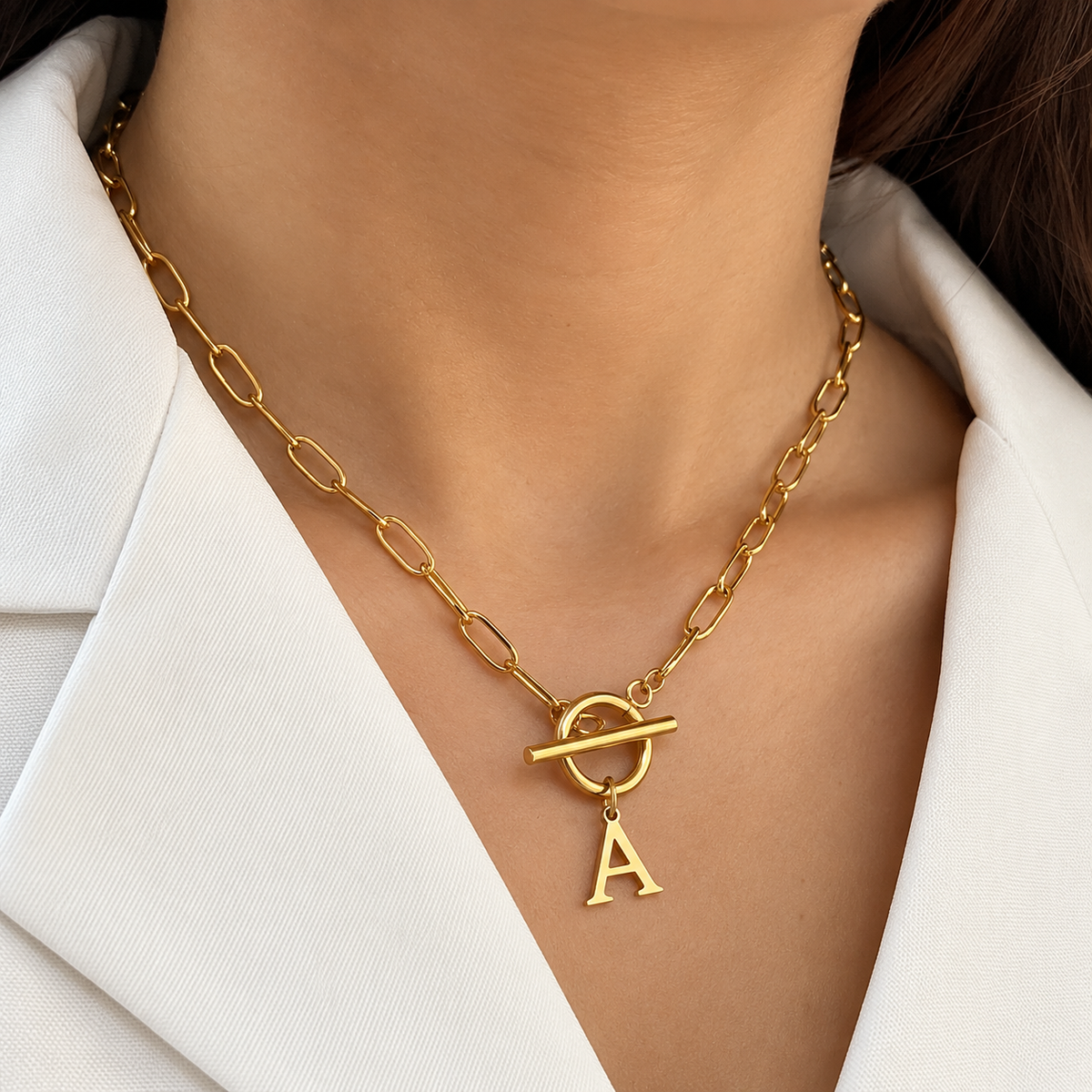Collar con Colgante Inicial Personalizada