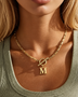 Collar con Colgante Inicial Personalizada