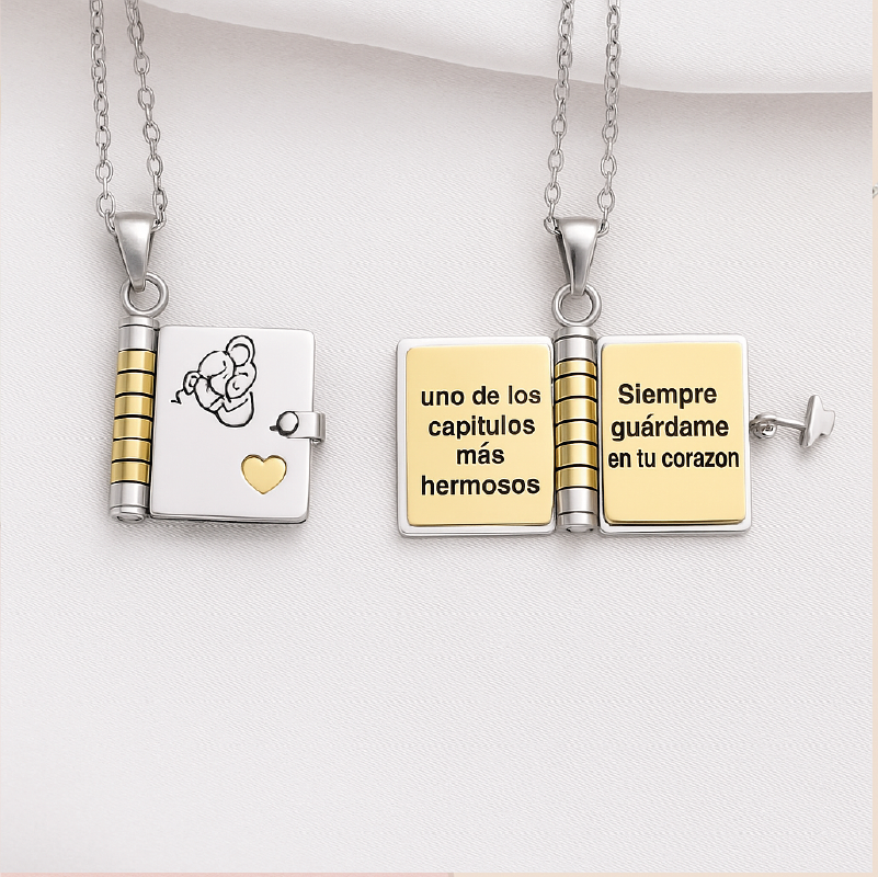 Collar libro Mi Pequeña Estrella para Mi Nieta