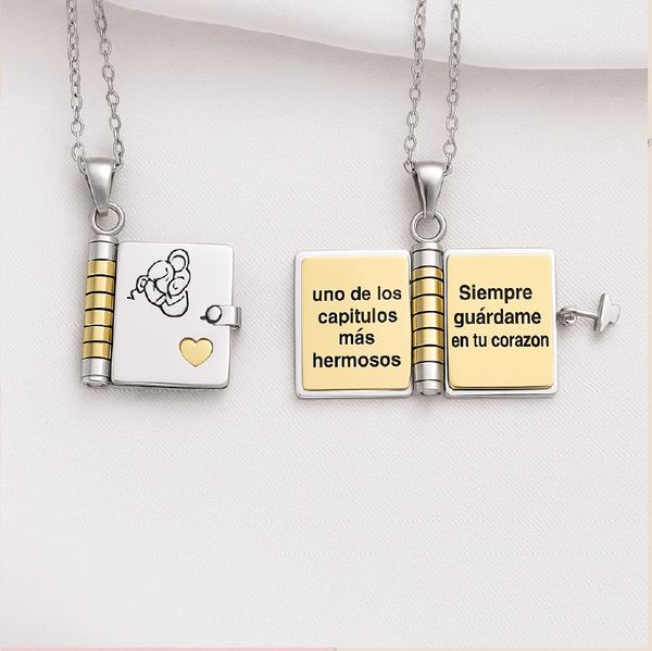 Collar libro Mi Pequeña Estrella para Mi Nieta