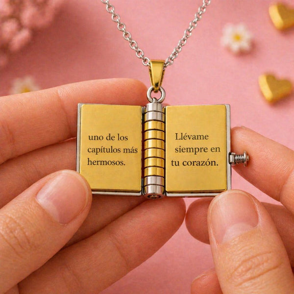 Collar libro Mi Pequeña Estrella para Mi Nieta