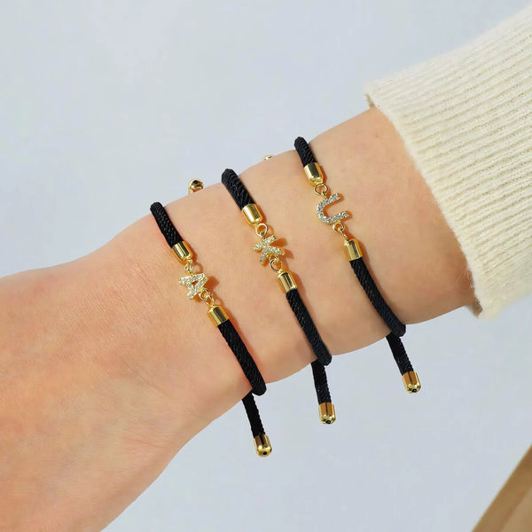 Pulsera Ajustable con Inicial
