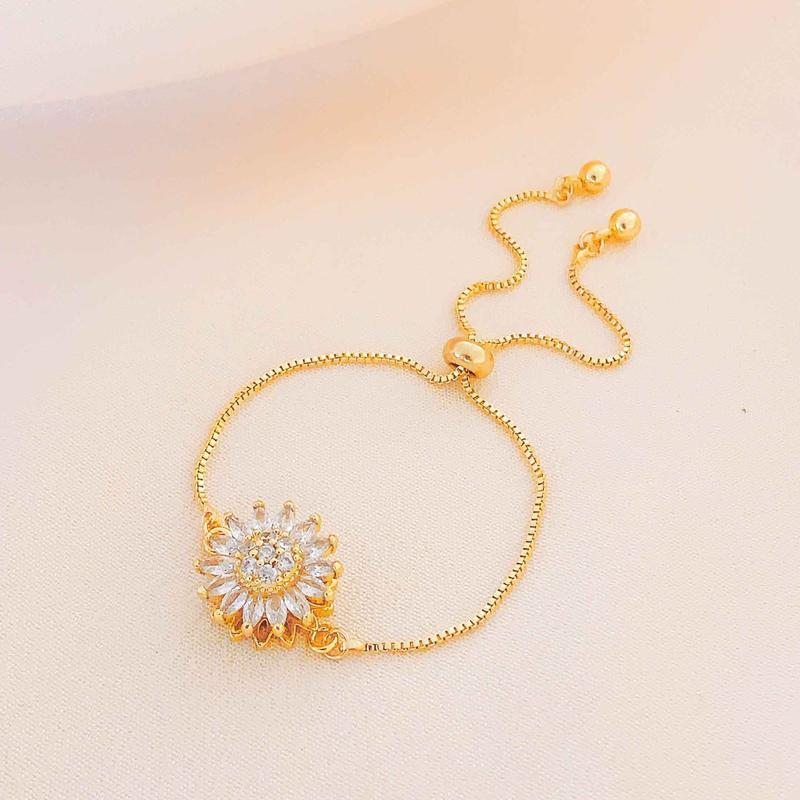 Pulsera Giratoria de Girasol