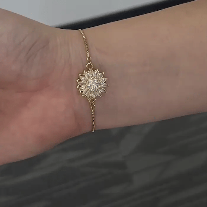 Pulsera Giratoria de Girasol – Aine