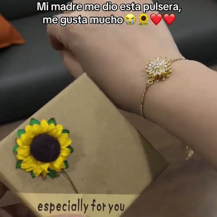 Pulsera Giratoria de Girasol