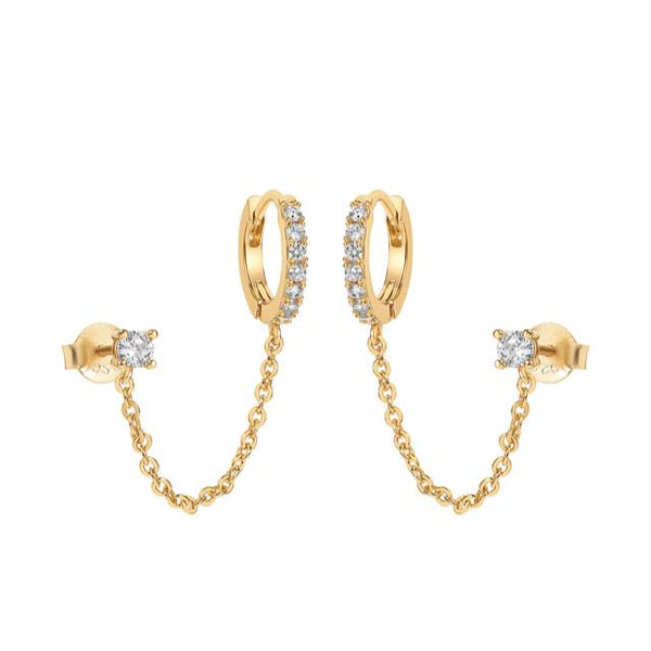 Pendientes Cadena de Oro