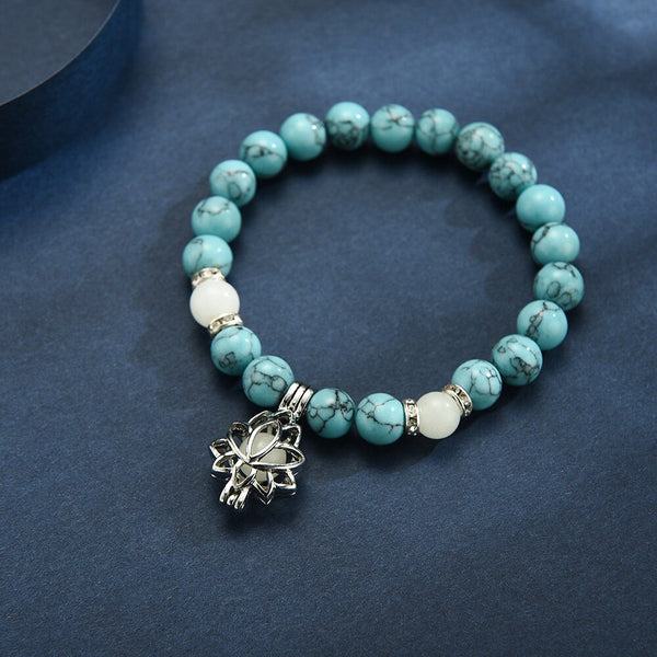 Pulsera Flor de Loto-Brilla en la Oscuridad